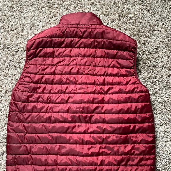 Mens puffer down vest maroon size XL - Picture 2 of 4